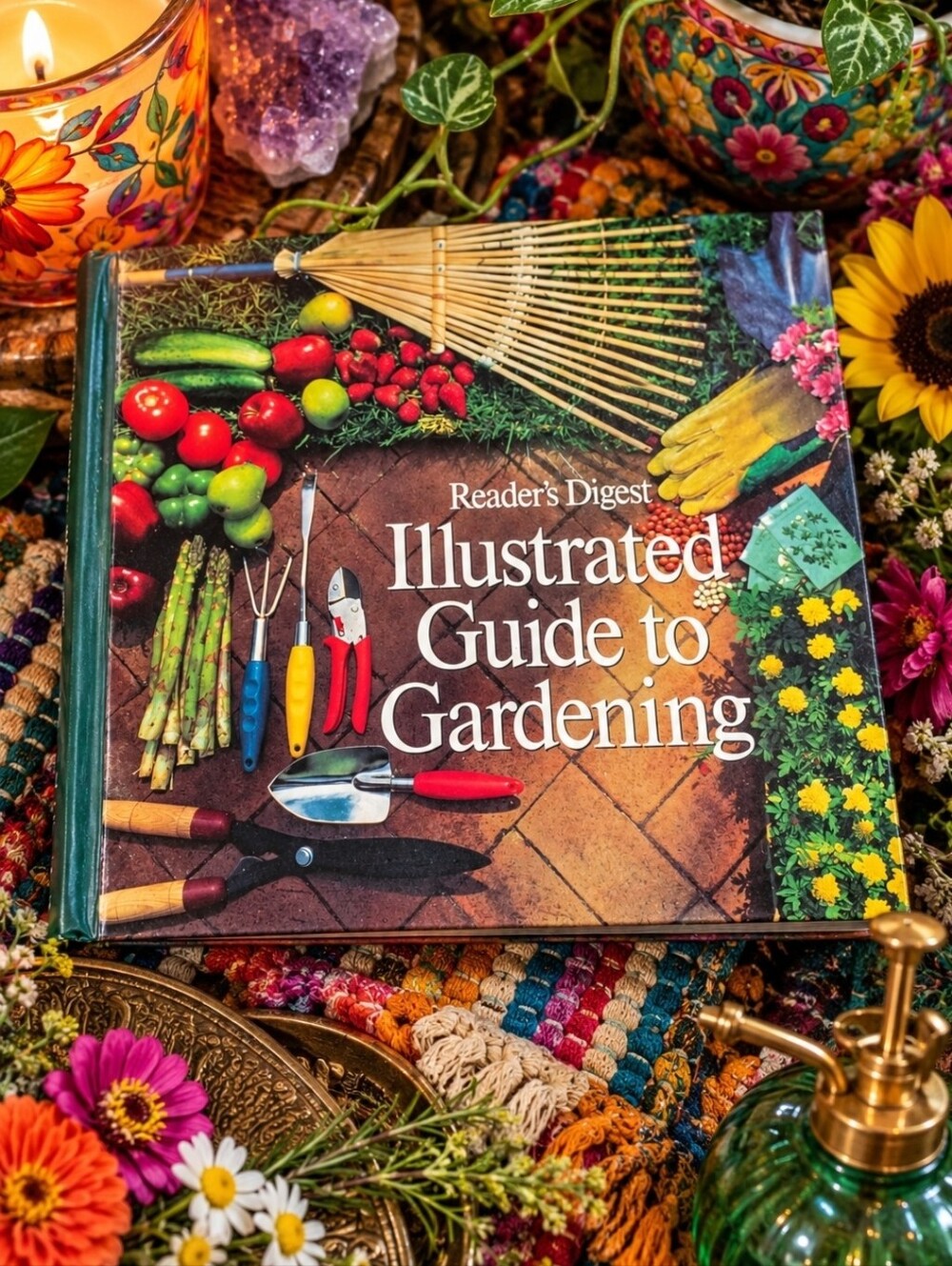 4/$15 Vintage Reader’s Digest Illustrated Guide to Gardening Hardcover 1983